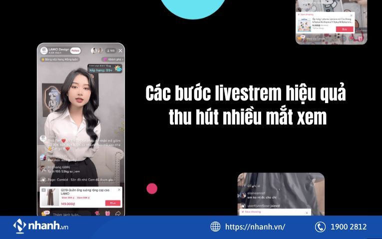 Các bước livestrem hiệu quả thu hút nhiều mắt xem